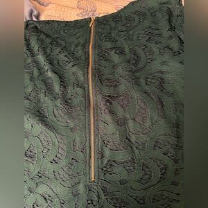 Nanette Lepore Green Lace Blouse Size L